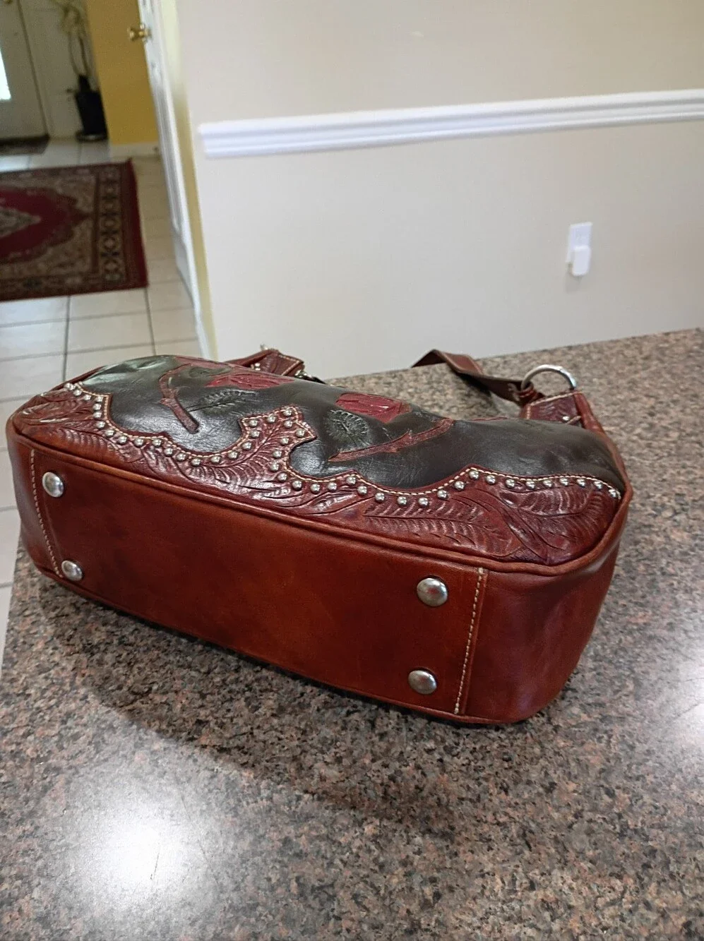 American West Genuine Leather Hobo Purse